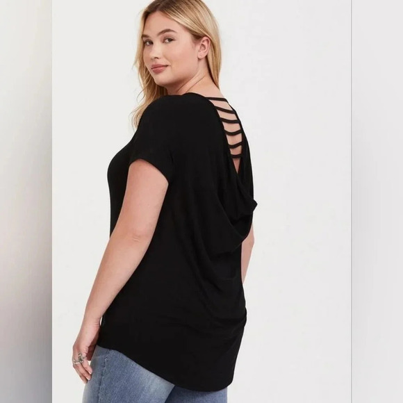 Torrid Strappy Tunic, Color Black Size 2 - Picture 1 of 15
